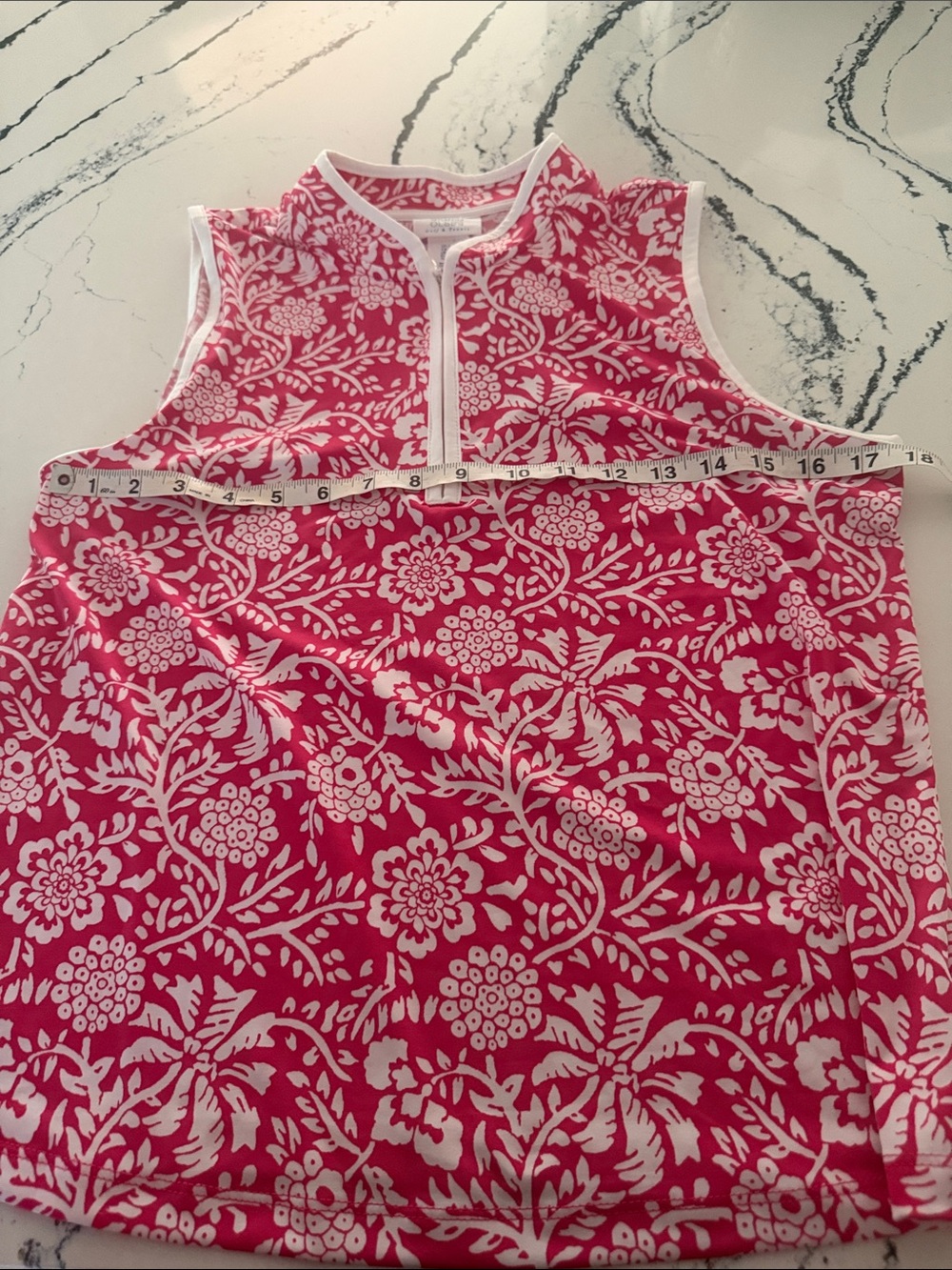 Sigrid Olsen Floral Skirt Set in Red & White Size Large Like New - Picture 10 of 10